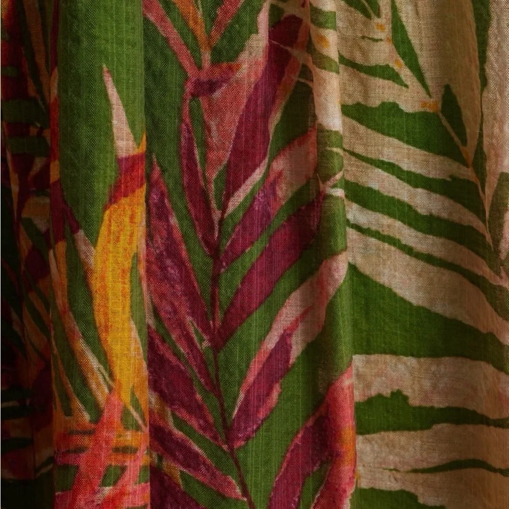 NWT Anne Klein Multicolor Tropical Halter Midi Dress With Pockets Size 6 - Picture 5 of 6